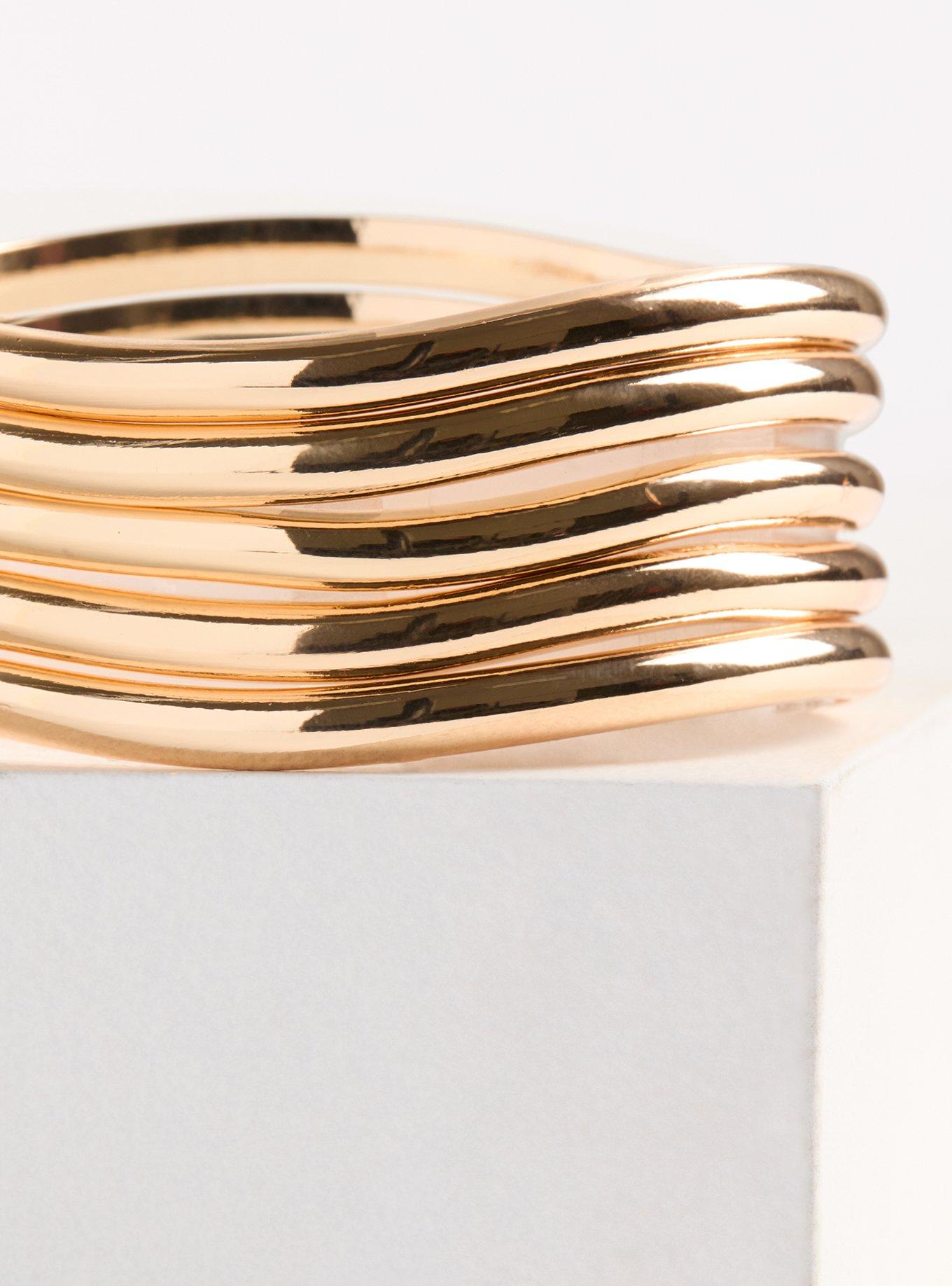 Smooth & Wavy Bracelet Set