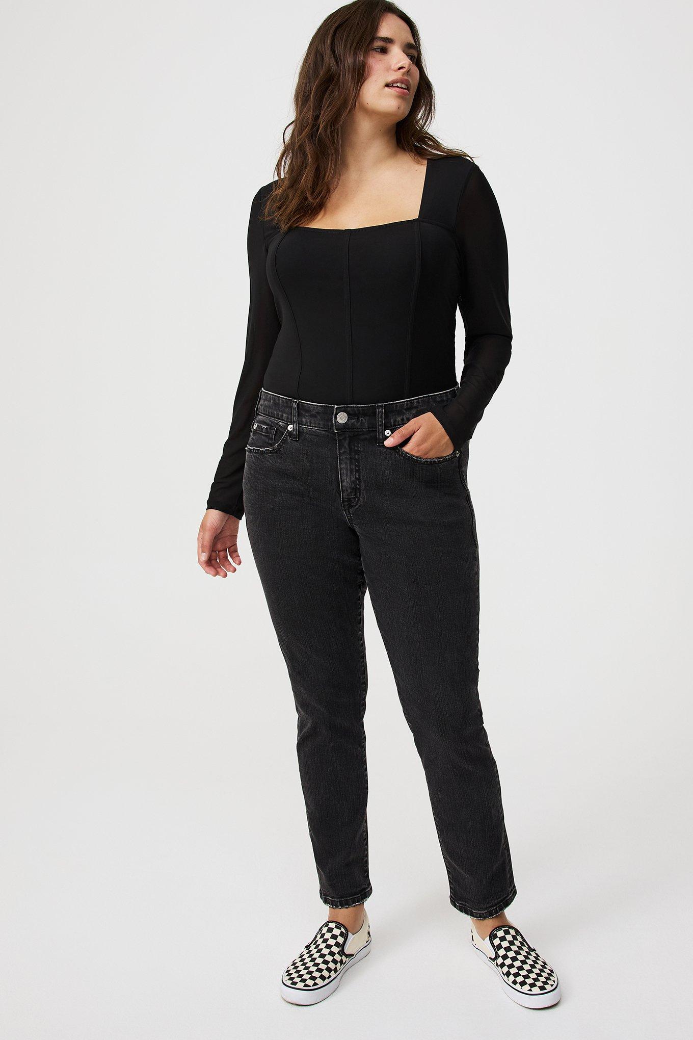 Square Neck Mesh Corset Top