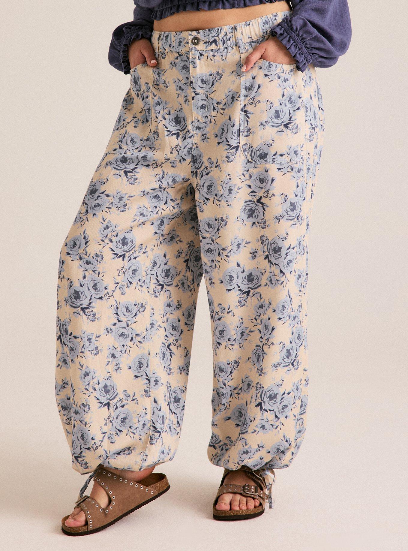 Festi Slouchy Balloon Pant, GIGI ROSES FLORAL BLUE, alternate