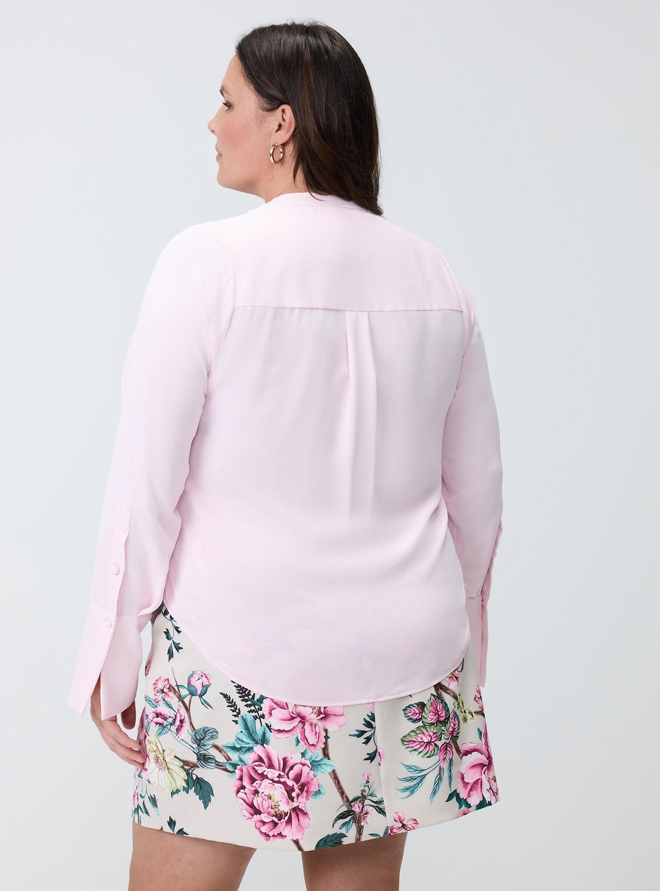 Studio Crepe de Chine Blouse, CRADLE PINK, alternate