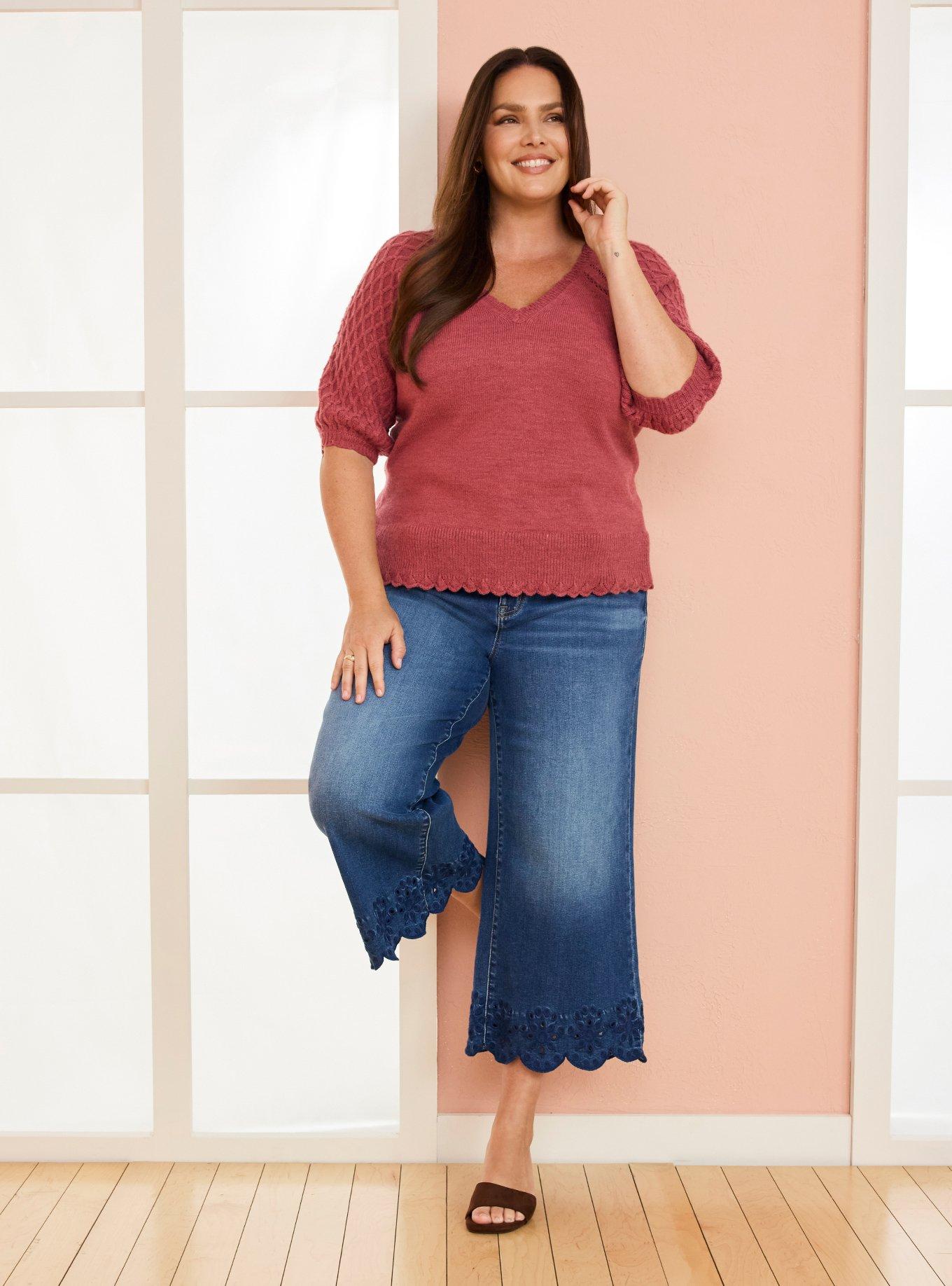 Belle Isle Puff Sleeve Sweater, EARTH RED, alternate