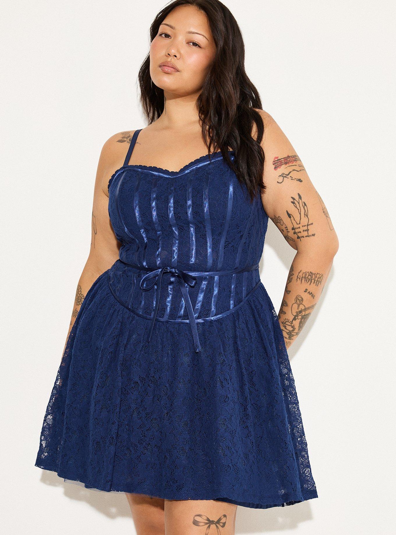 LoveSick Basque-Waist Mini Dress