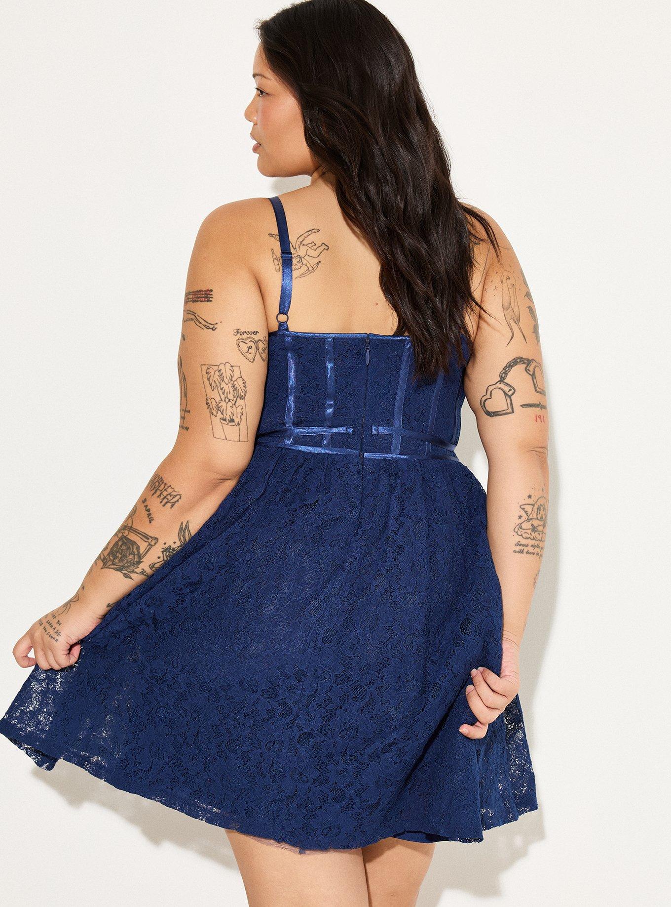 LoveSick Basque-Waist Mini Dress
