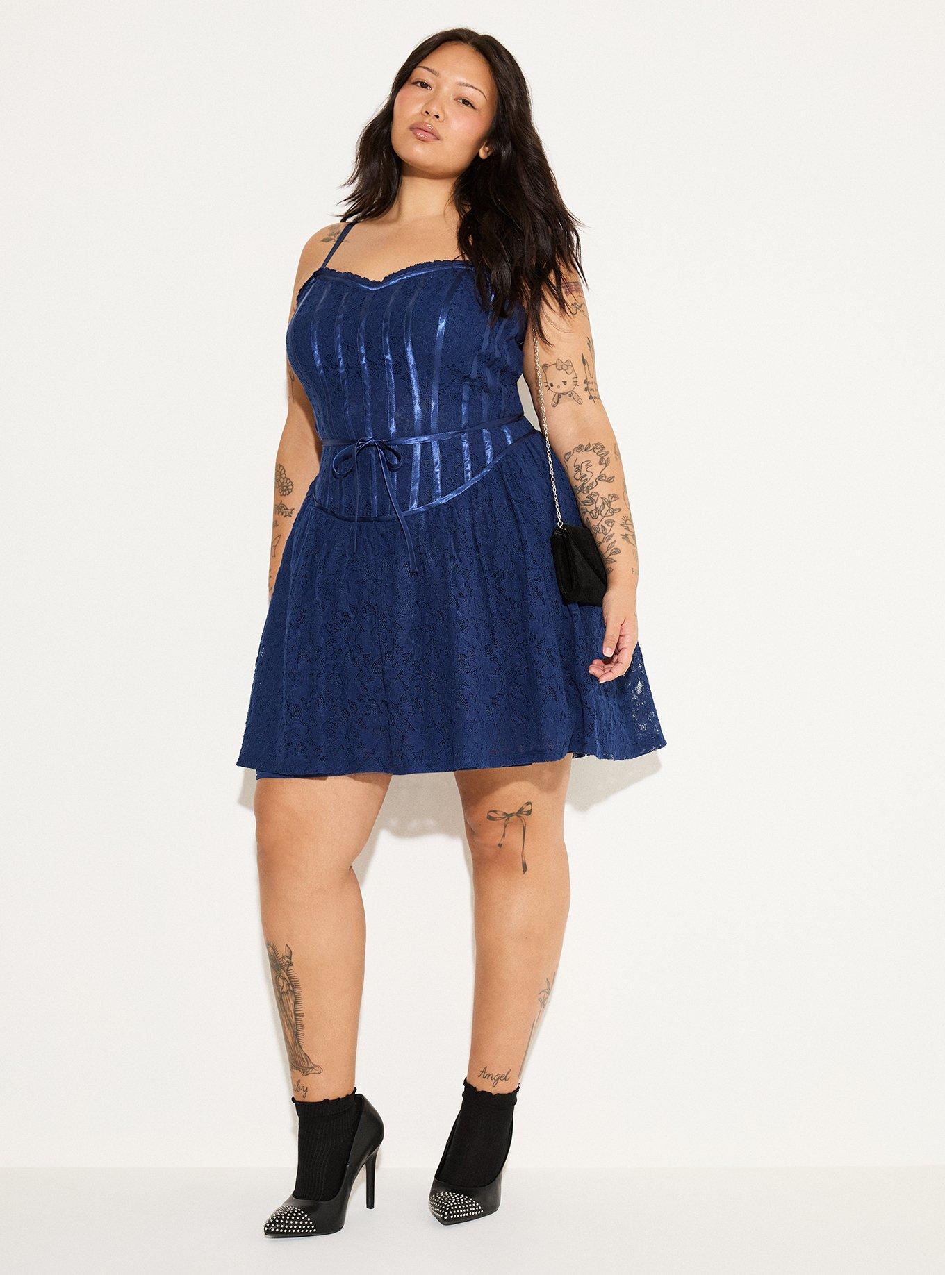 LoveSick Basque-Waist Mini Dress