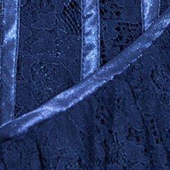 LoveSick Basque-Waist Mini Dress, MEDIEVAL BLUE, swatch