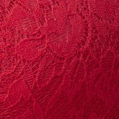 Plus Size Super Soft Lace Crossback Bralette, JESTER RED, swatch