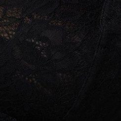 Plus Size Super Soft Lace Crossback Bralette, RICH BLACK, swatch