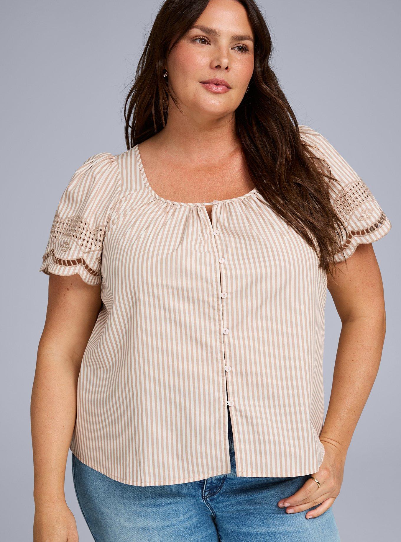Belle Isle Scallop Sleeve Top