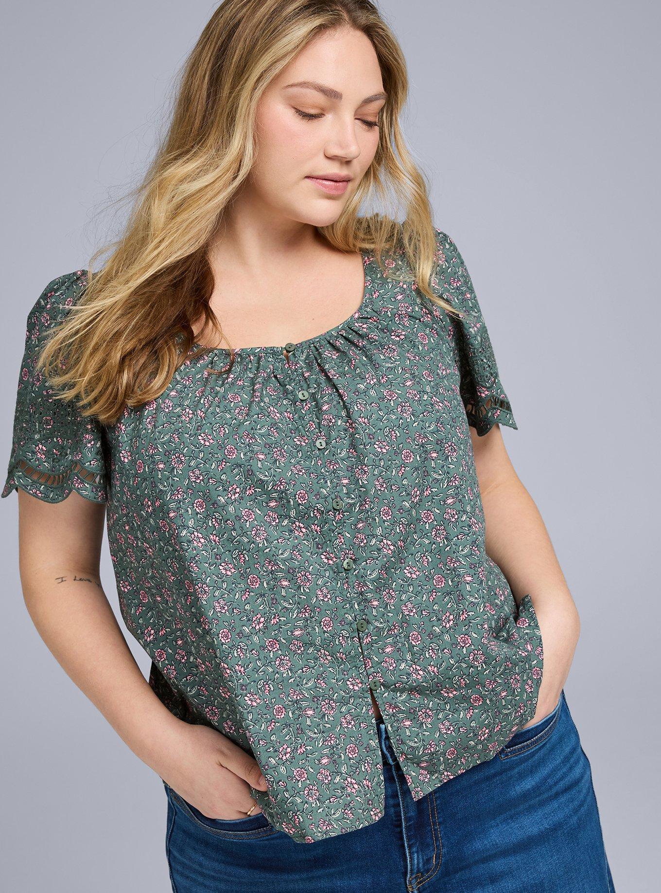 Belle Isle Scallop Sleeve Top