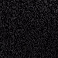 Open Knit Midi Dress, DEEP BLACK, swatch