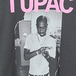 Tupac Relaxed Cotton Jersey Tee, TUPAC VINTAGE BLACK, swatch