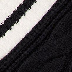 Cable Knit V-Neck Sweater Vest, DEEP BLACK, swatch