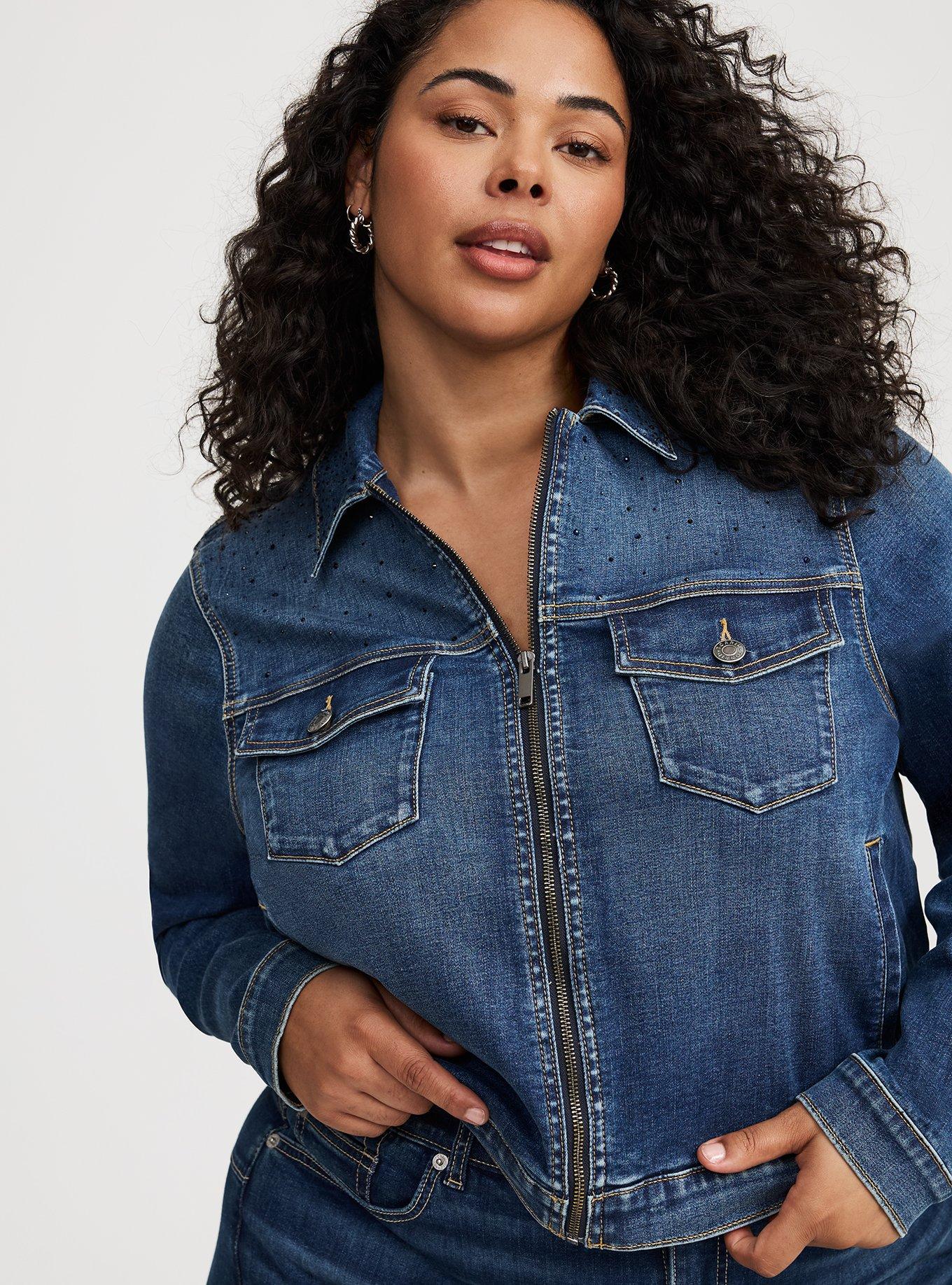 Zip Front Trucker Jacket