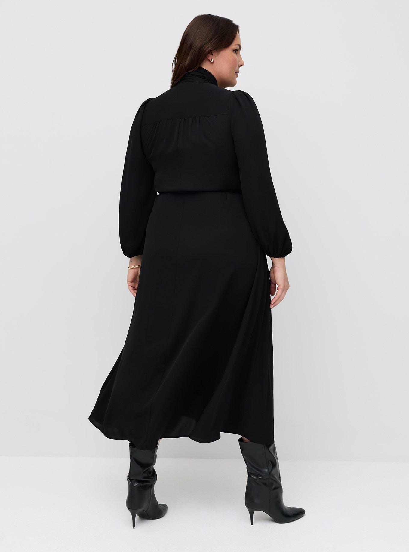 Studio Bow Button Front Dress