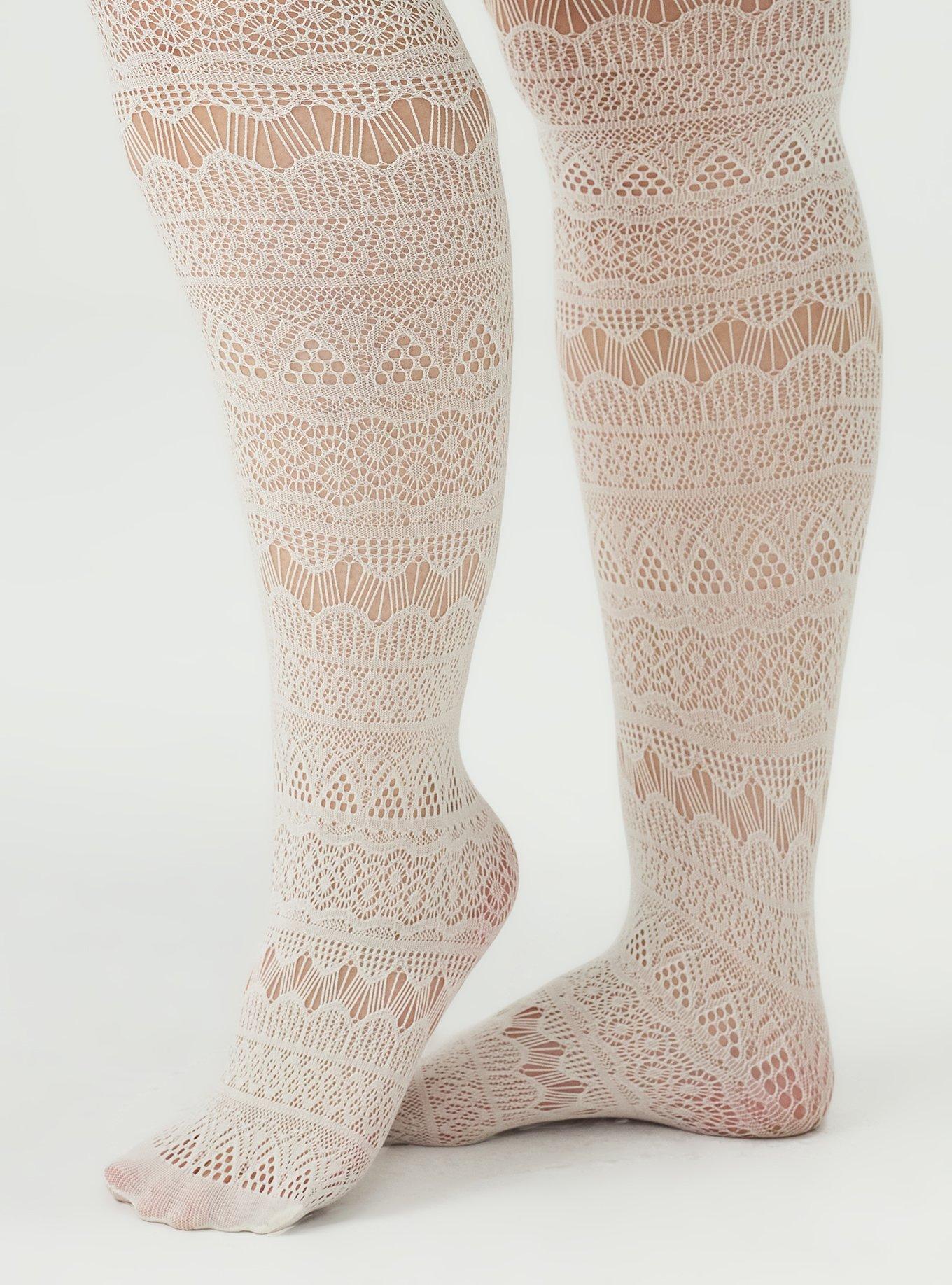 Pointelle Tight, CREAM IVORY, alternate