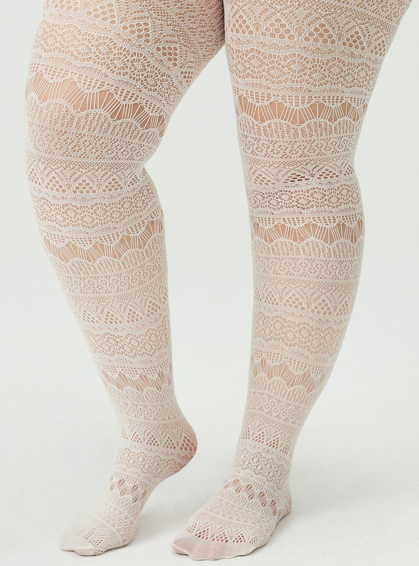 Pointelle Tight, CREAM IVORY, hi-res
