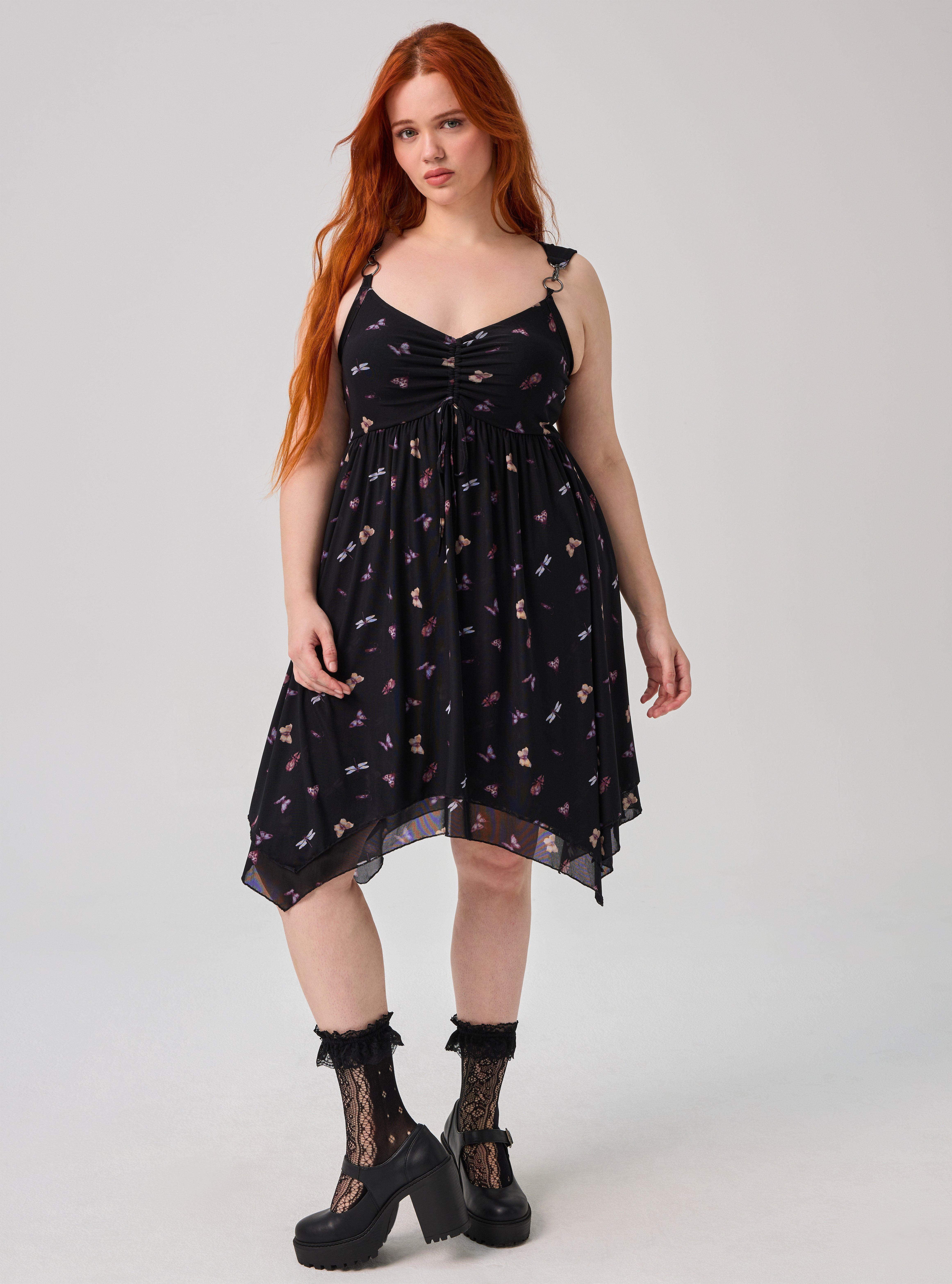 Nightfall Mesh Mini Dress, TINY INSECTS BLACK, alternate