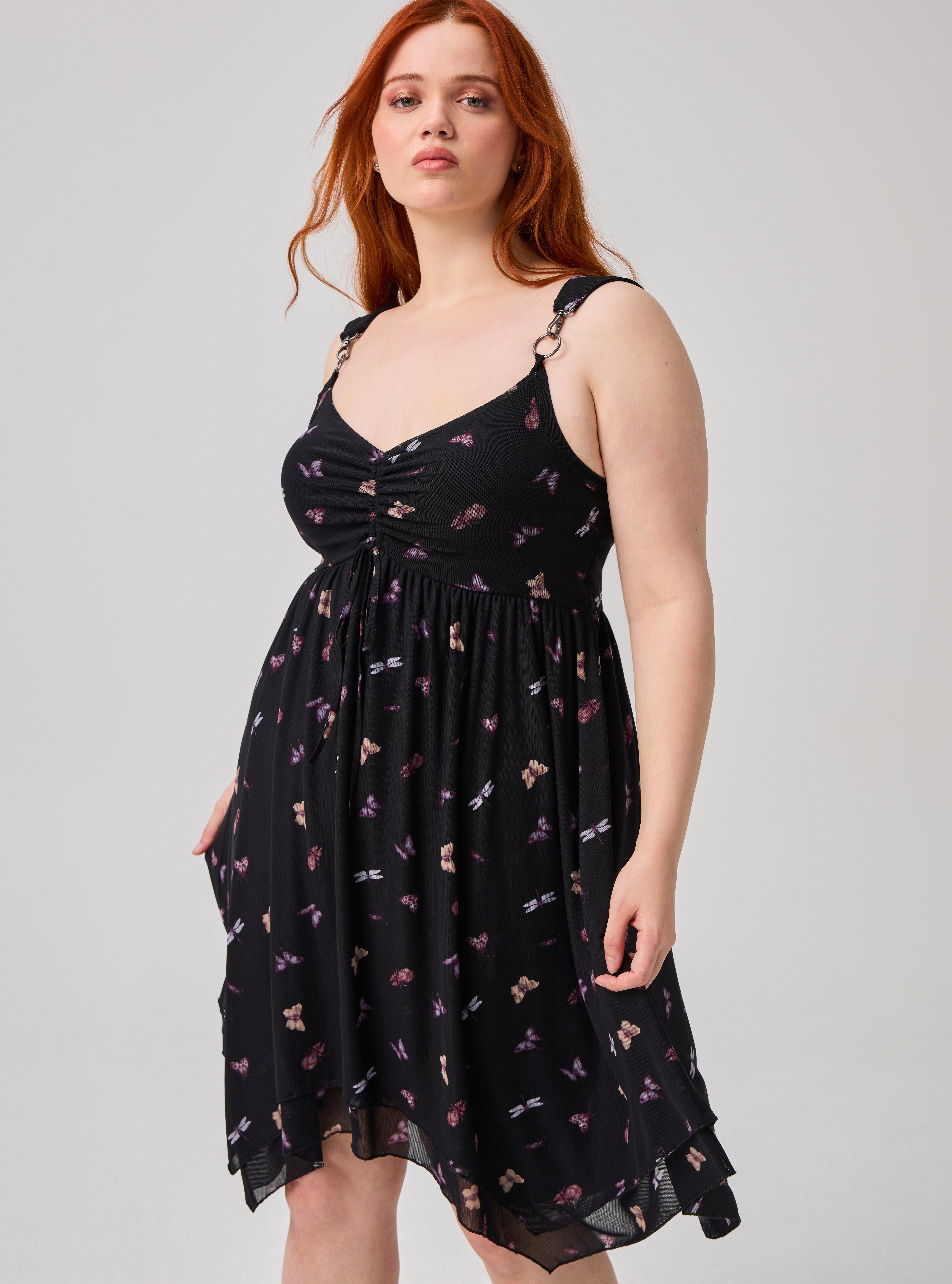 Nightfall Mesh Mini Dress, TINY INSECTS BLACK, alternate