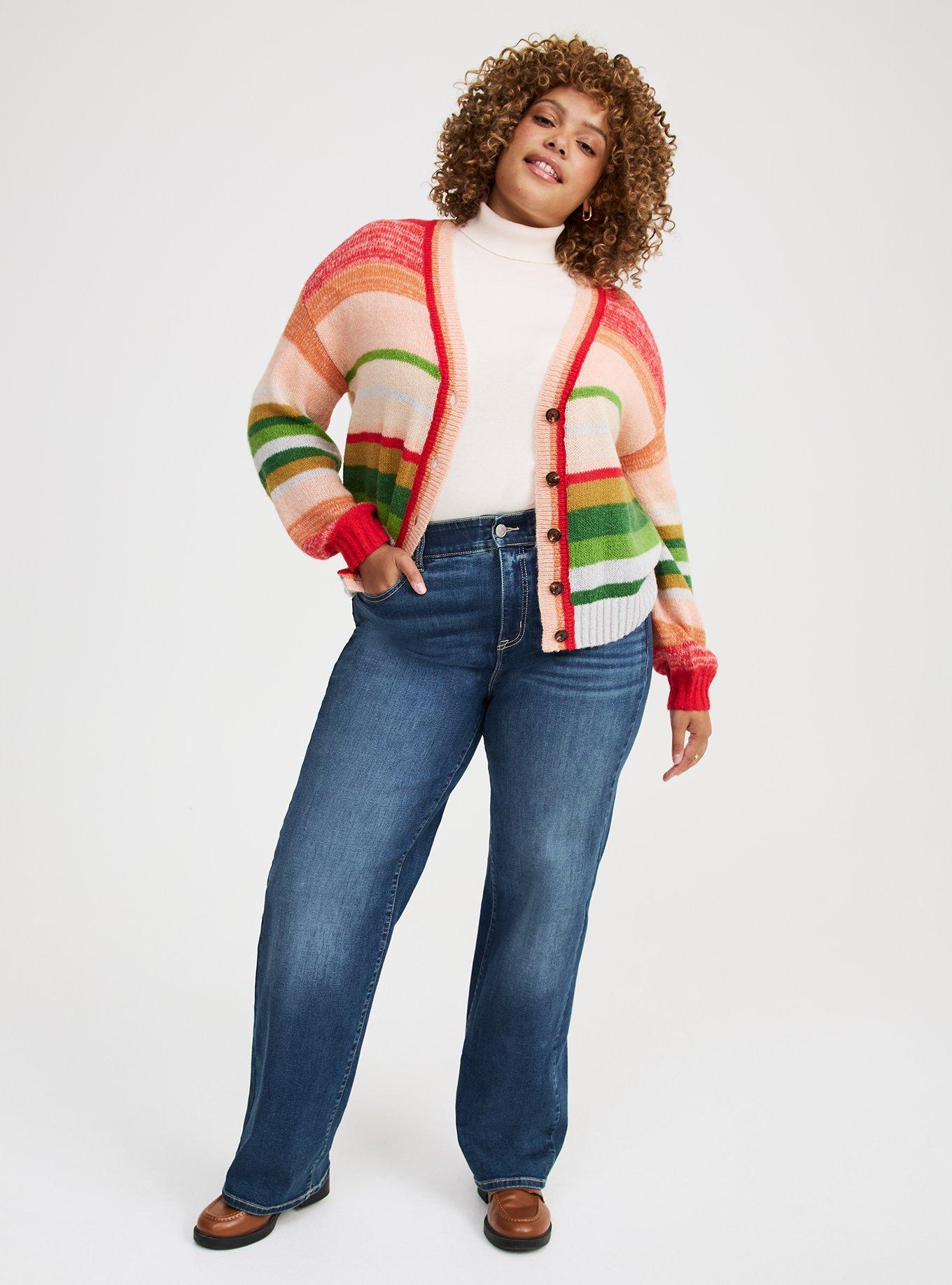 Drop Shoulder Textured Cardigan