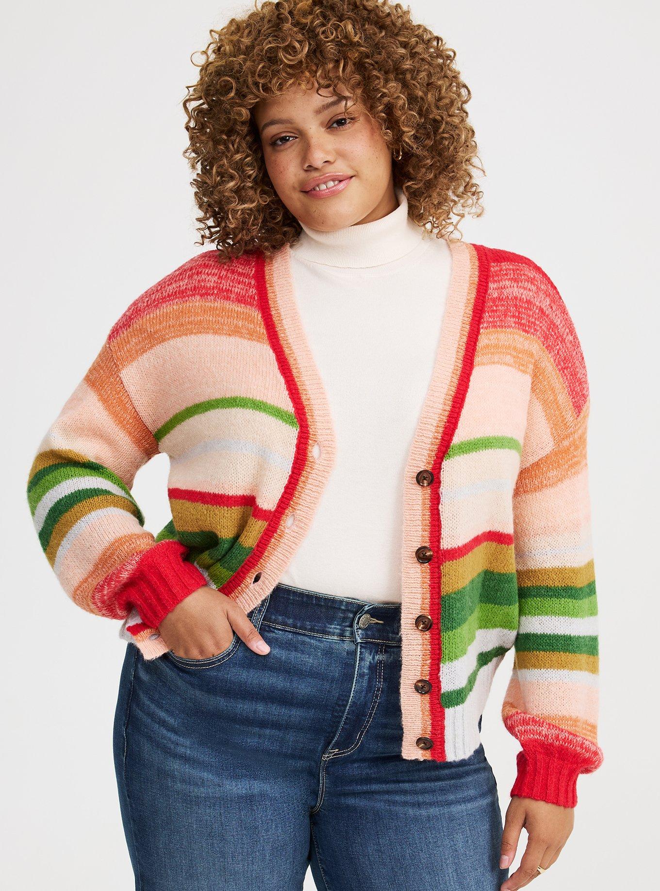 Drop Shoulder Textured Cardigan