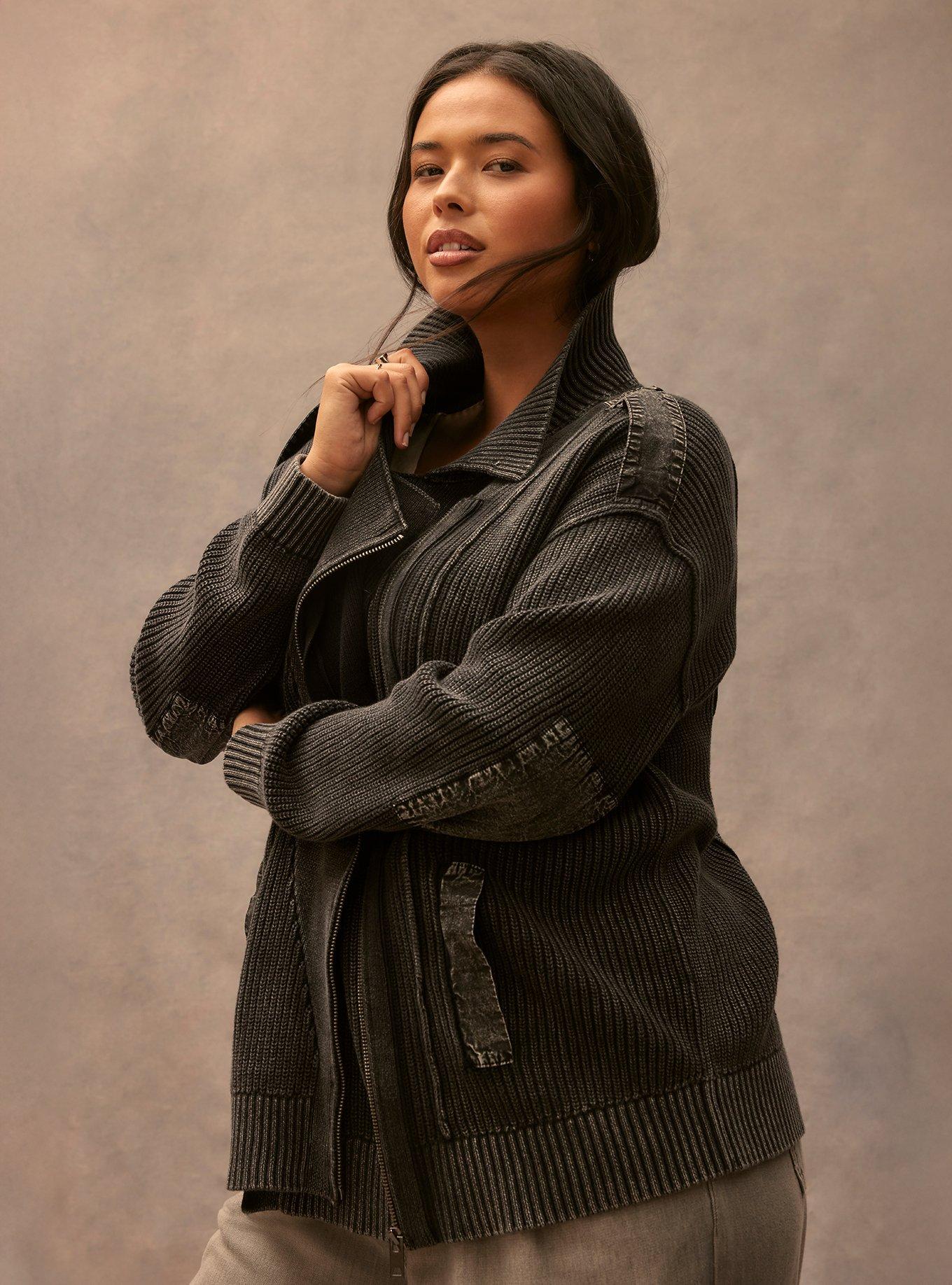 Plus Size - Festi Moto Cardigan - Torrid