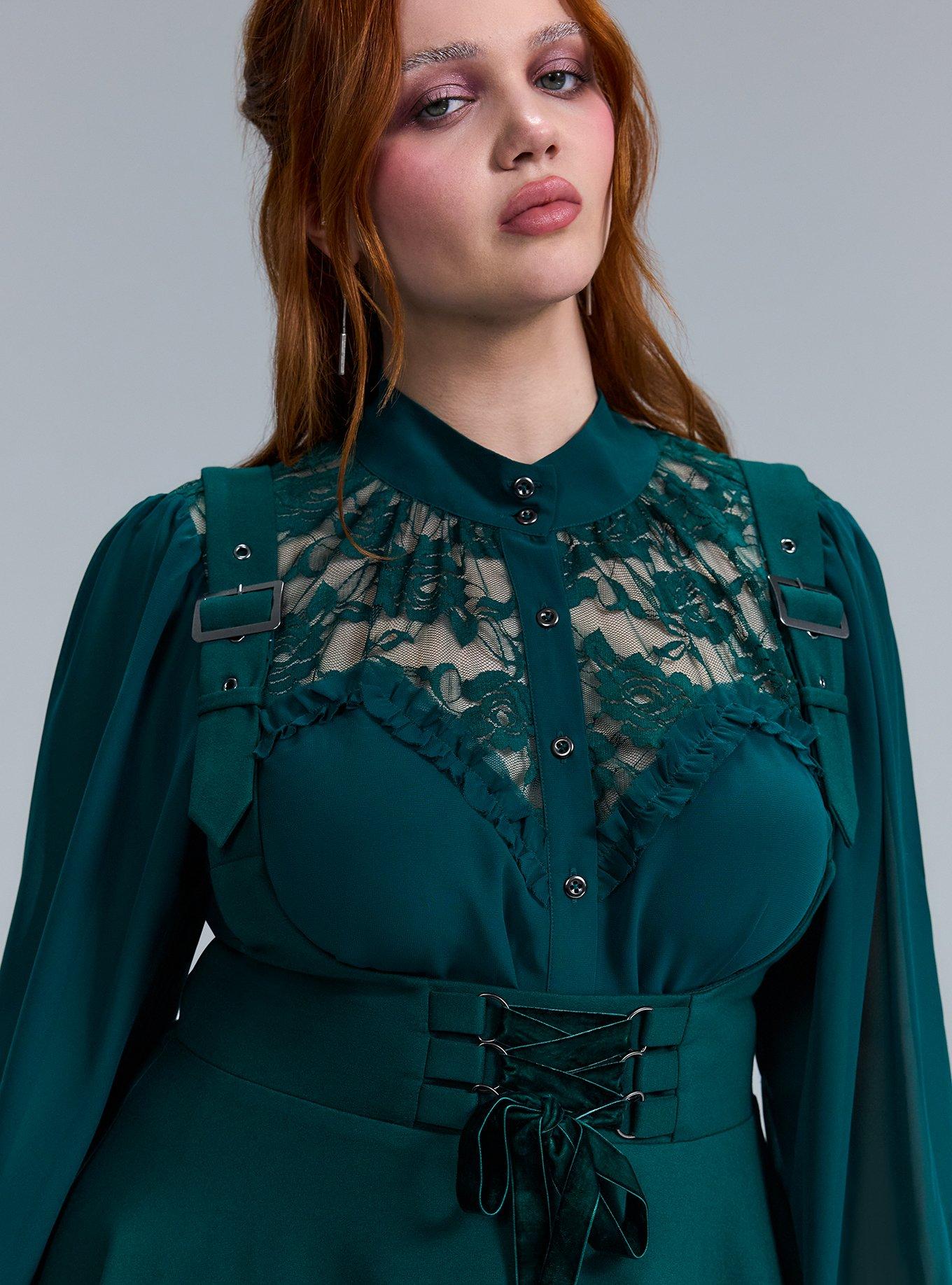 Nightfall Corset Pinafore, BOTANICAL GARDEN, alternate