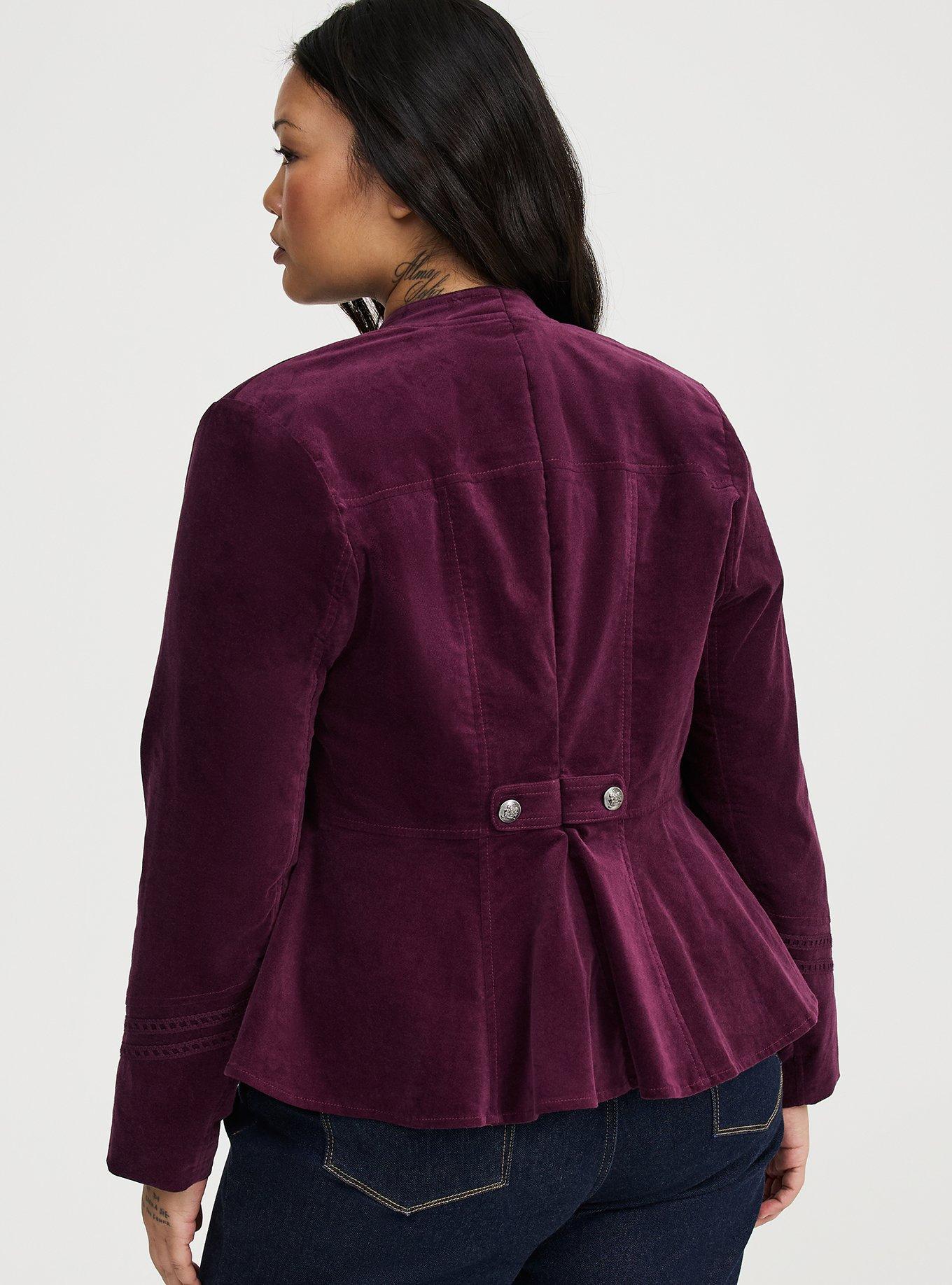 Velvet Military Jacket