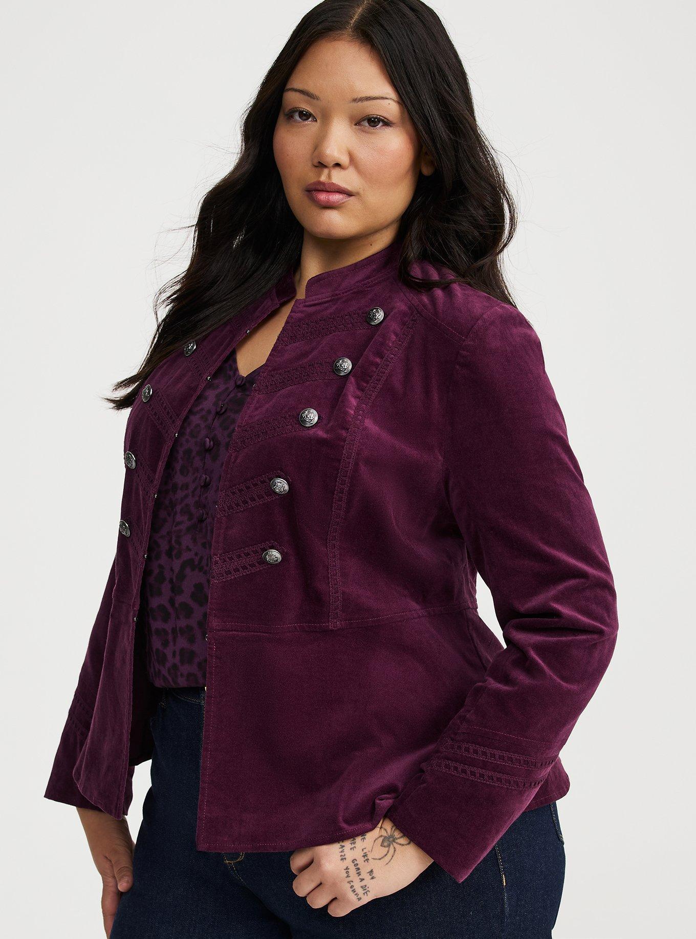 Velvet Military Jacket