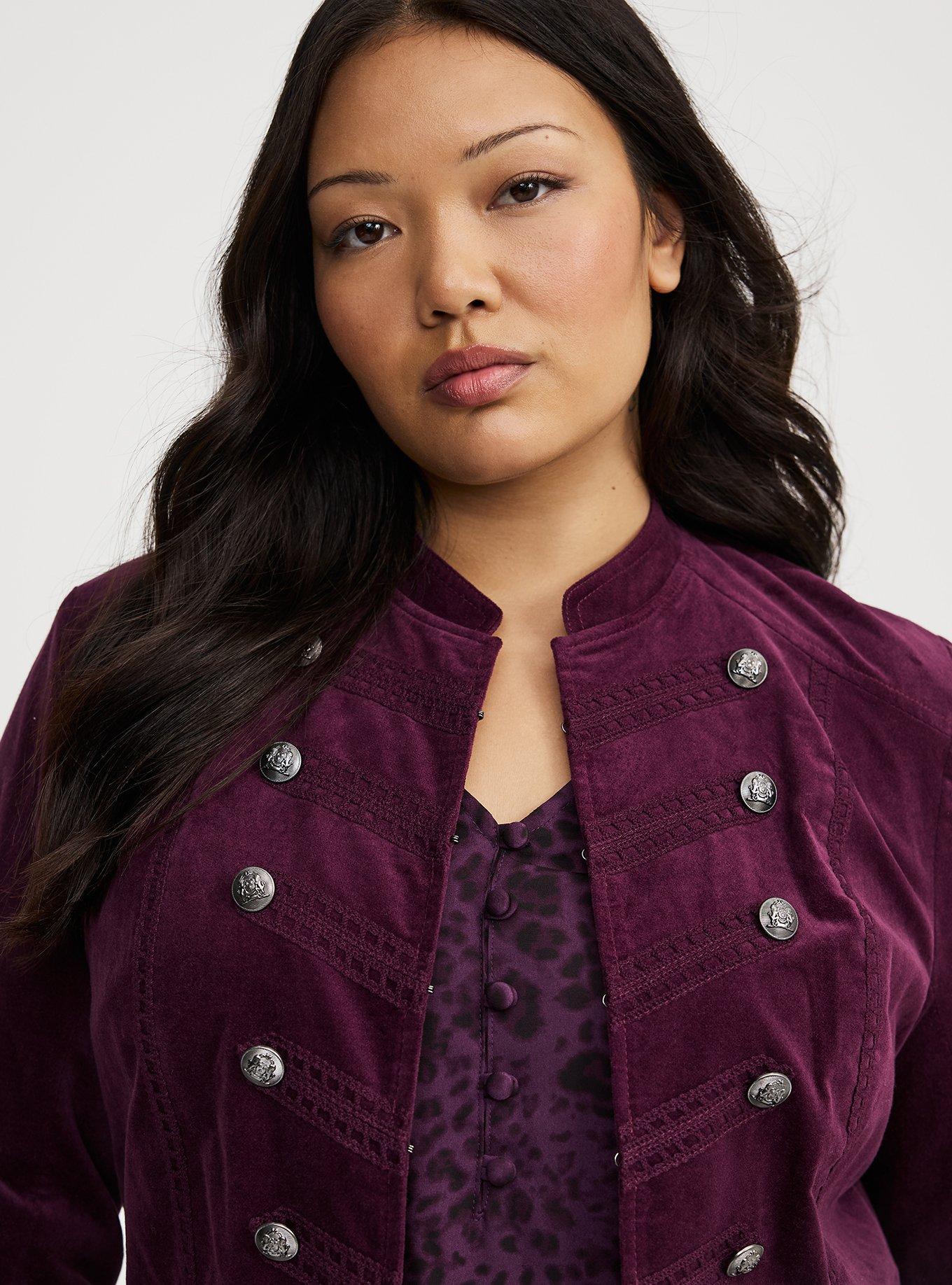 Velvet Military Jacket