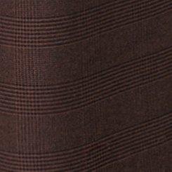 Mid Rise Wide Leg Pull-On Trouser, SUITED PLAID DEEP MAHOGANY, swatch