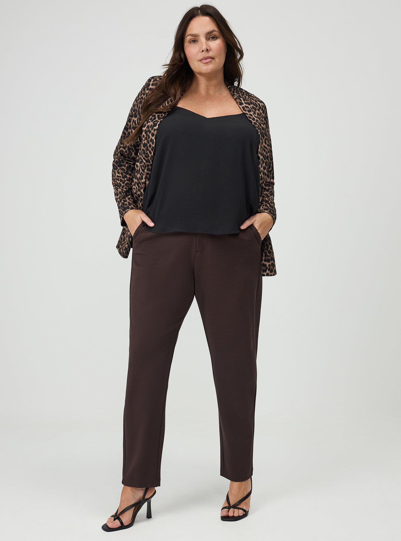 Modern Slim High-Rise Trouser, JAVA, hi-res