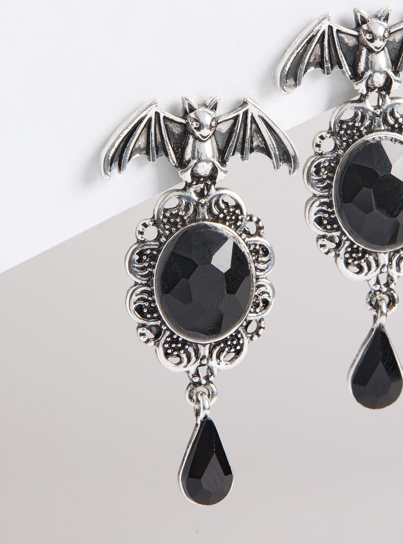 Bat Stone Statement Earring