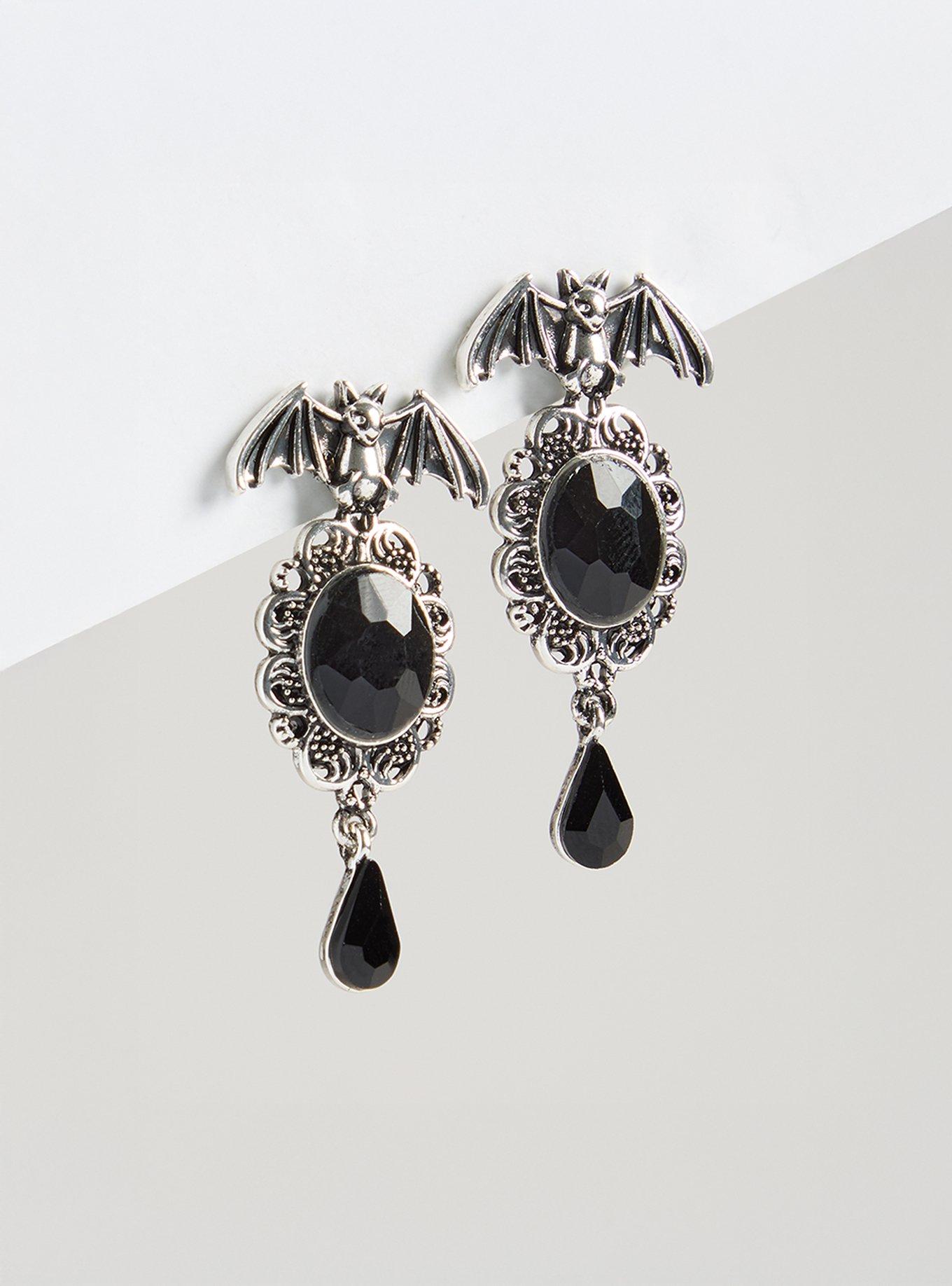 Bat Stone Statement Earring