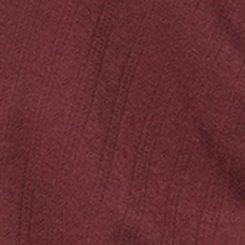 LoveSick Cinch-Front Long-Sleeve Top, RED MAHOGANY, swatch