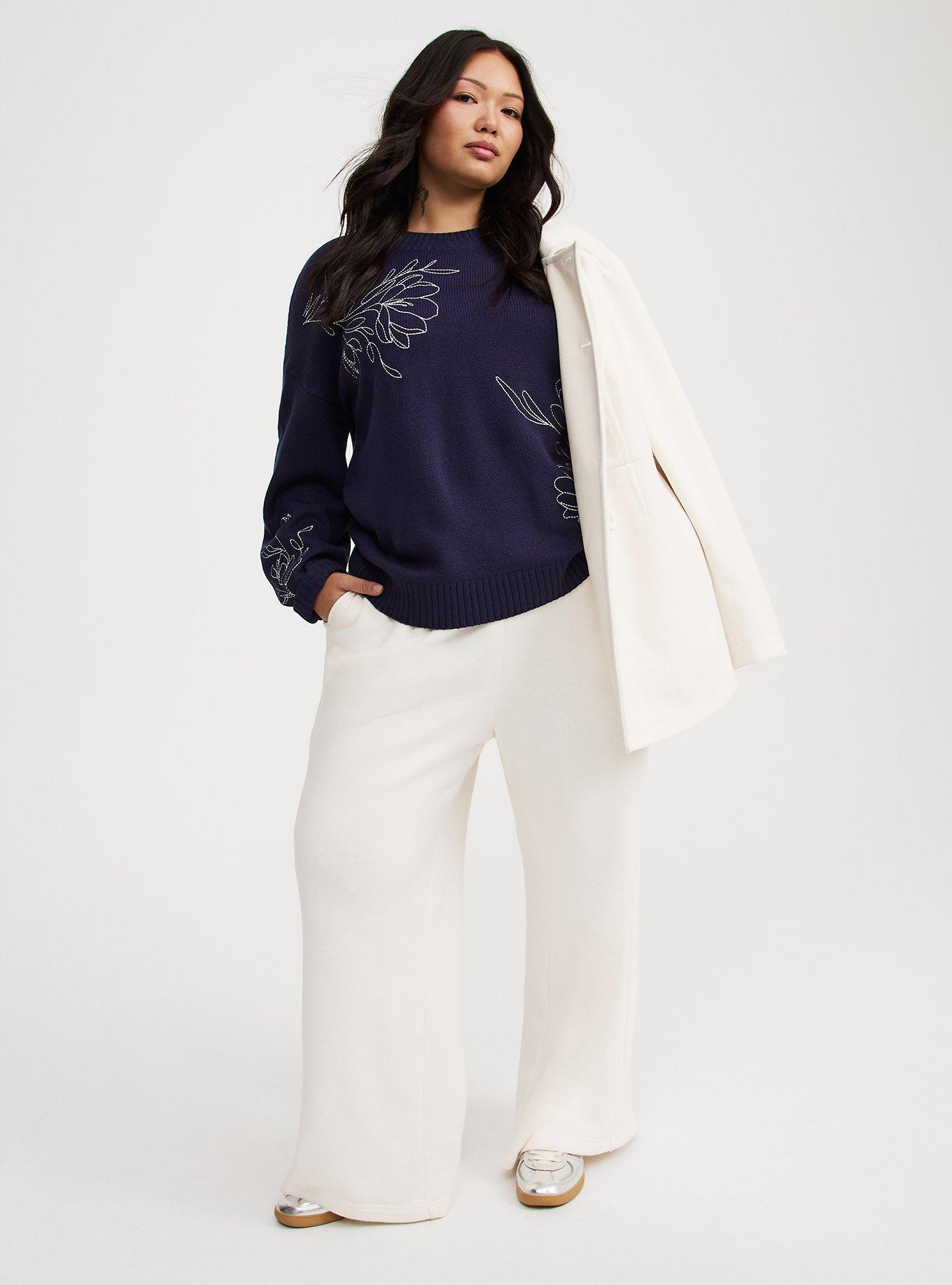 Drop Shoulder Pullover Sweater