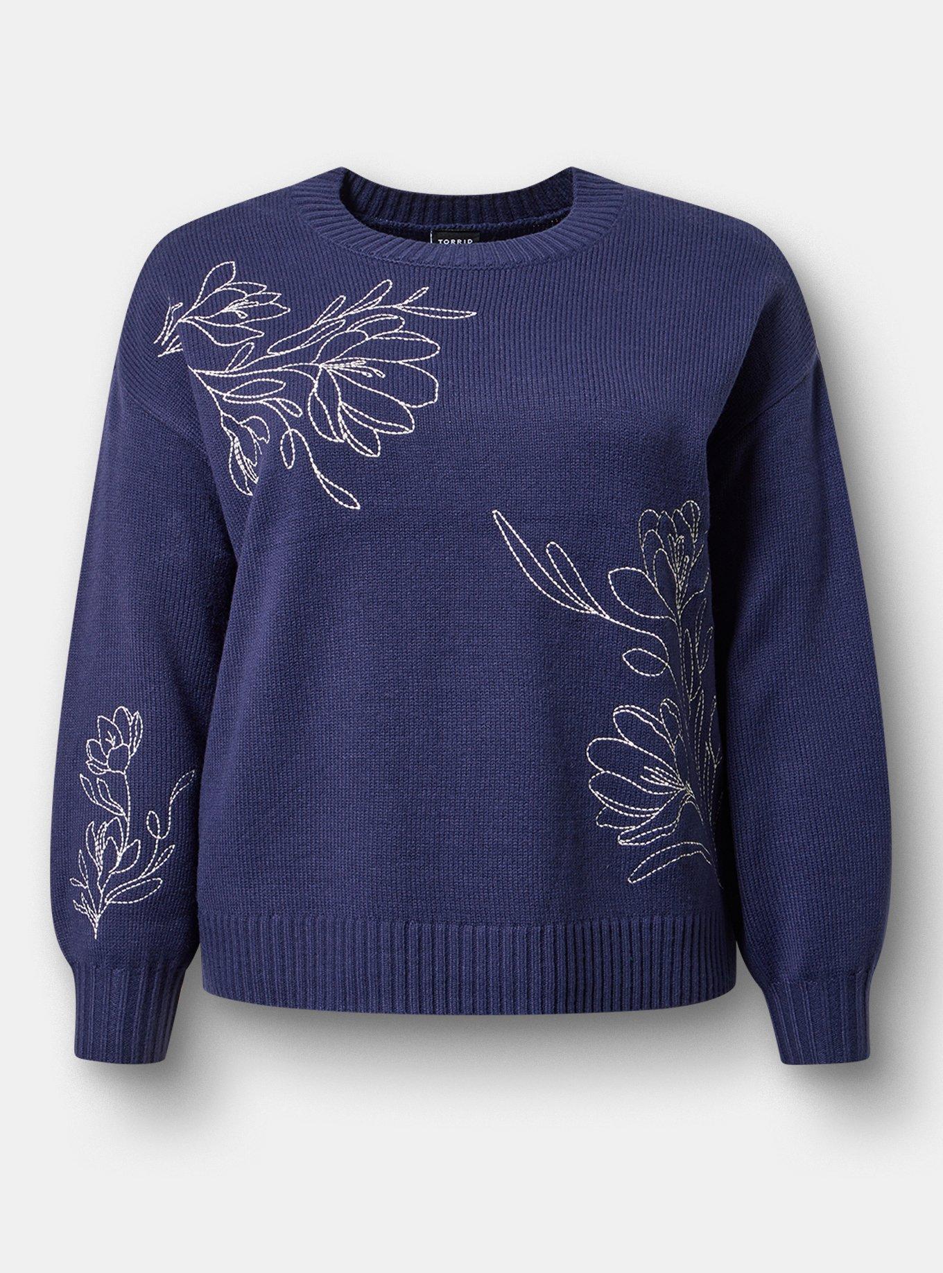 Drop Shoulder Pullover Sweater