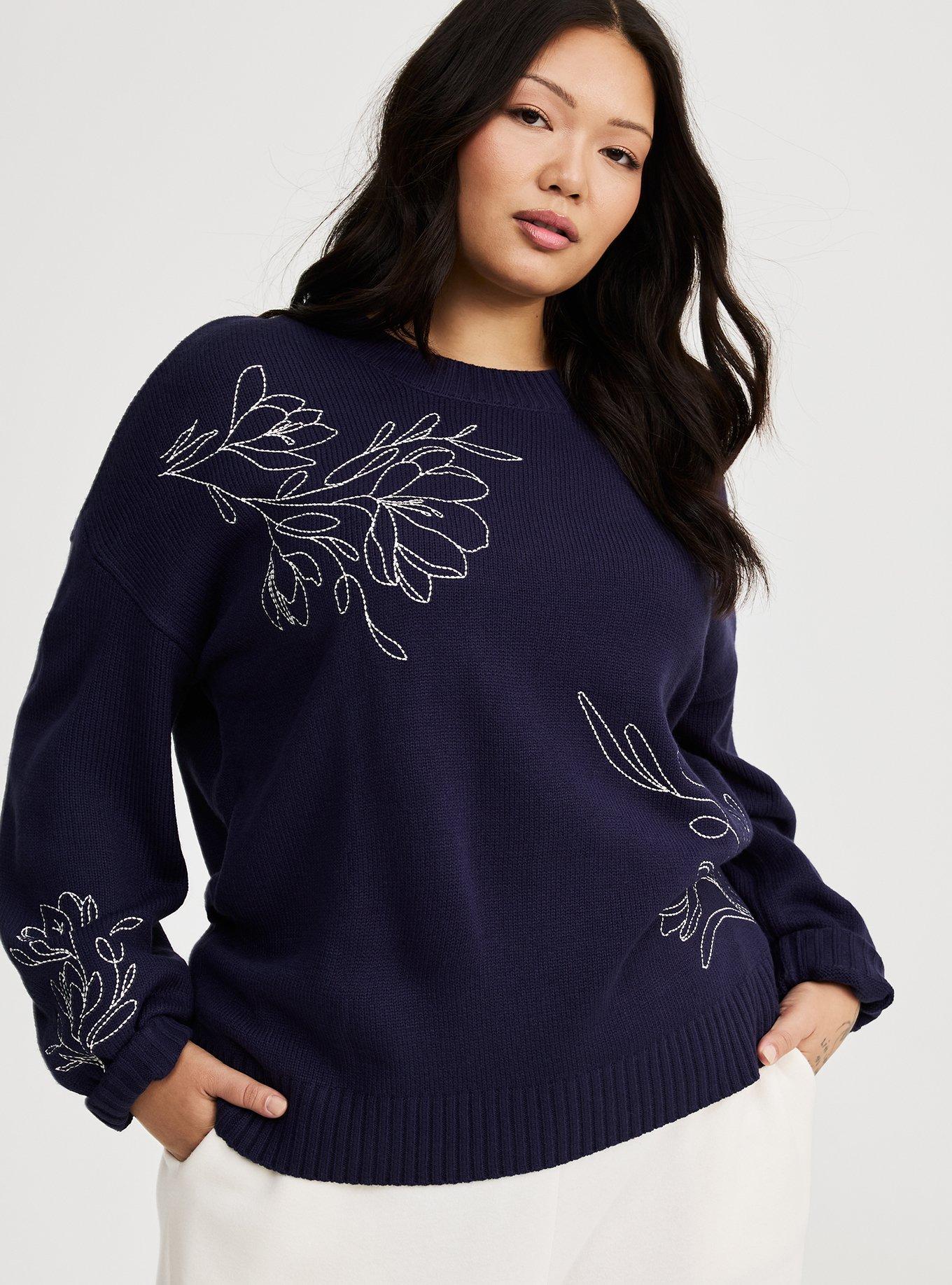Drop Shoulder Pullover Sweater