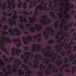 Plus Size Harper Ruffle Sleeve Top, SOFT LEOPARD POTENT PURPLE, swatch