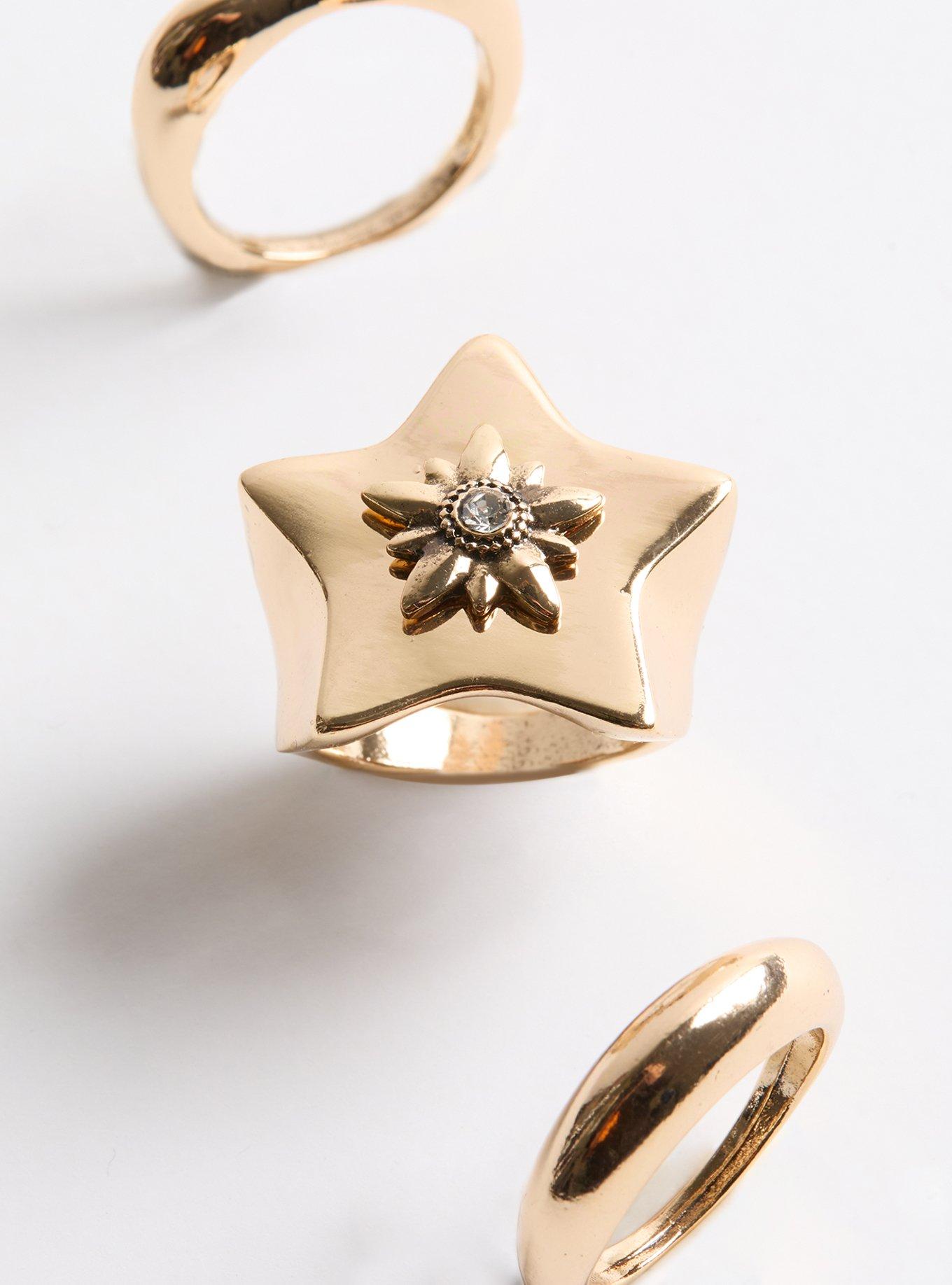 Star Statement Ring Set