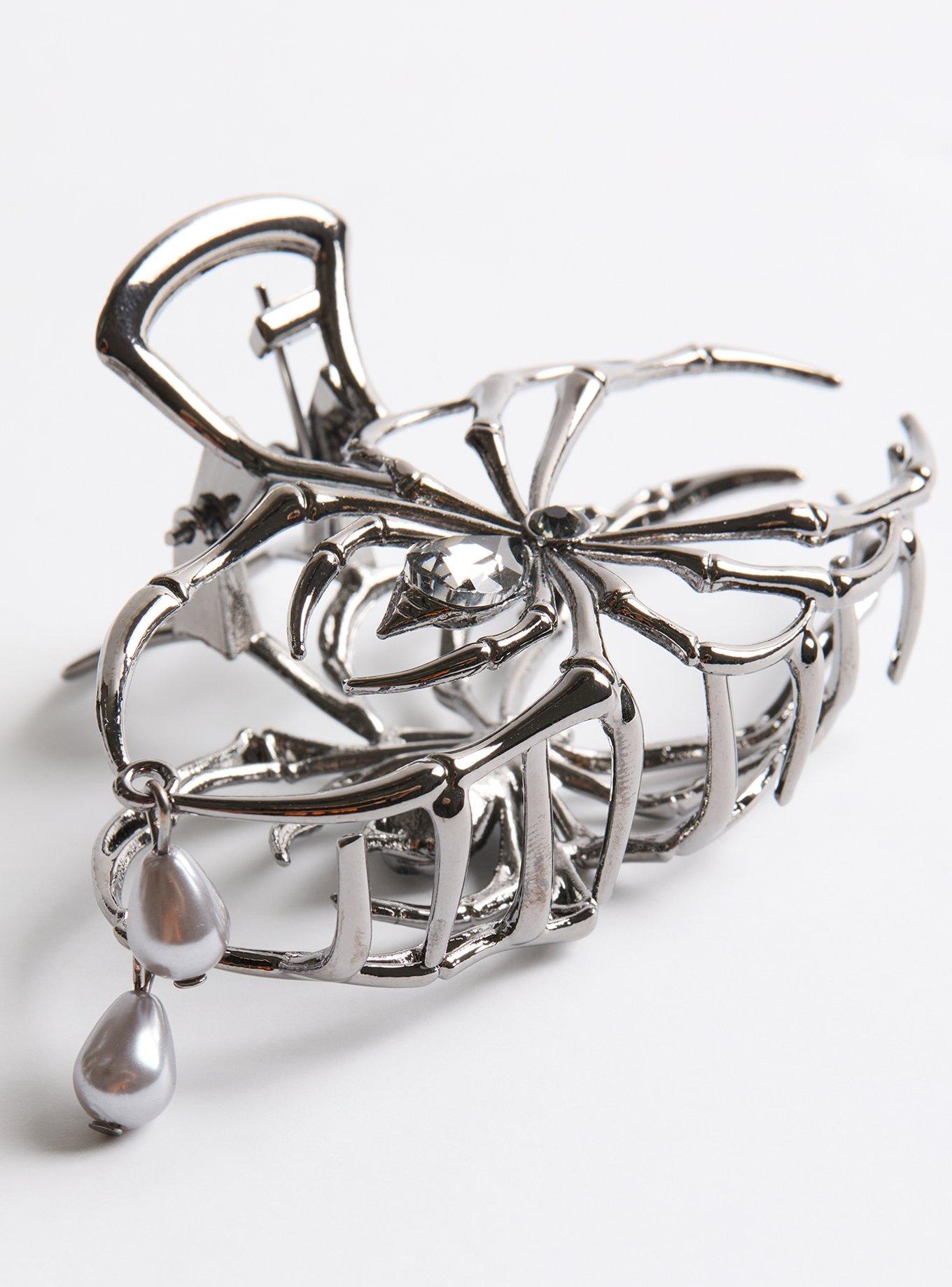 Bejeweled Spider Clip