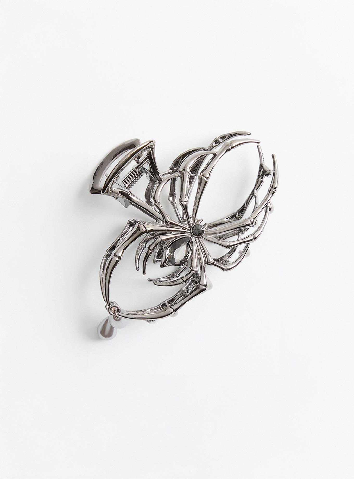 Bejeweled Spider Clip