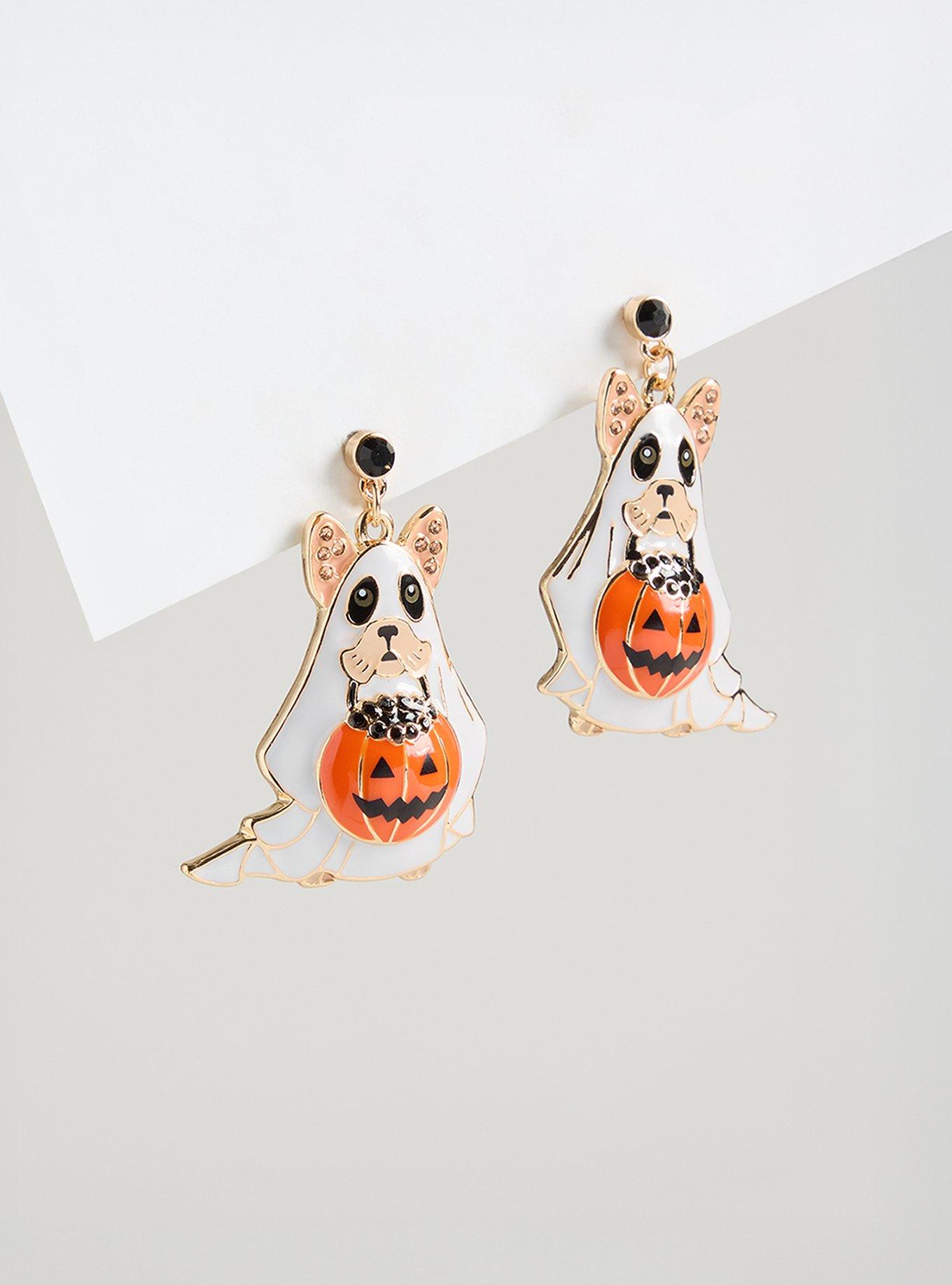 Dog Ghost Statement Earring