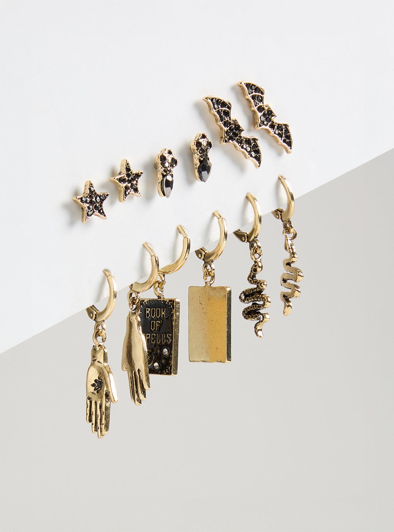 Book of Spells Charm Earring Set