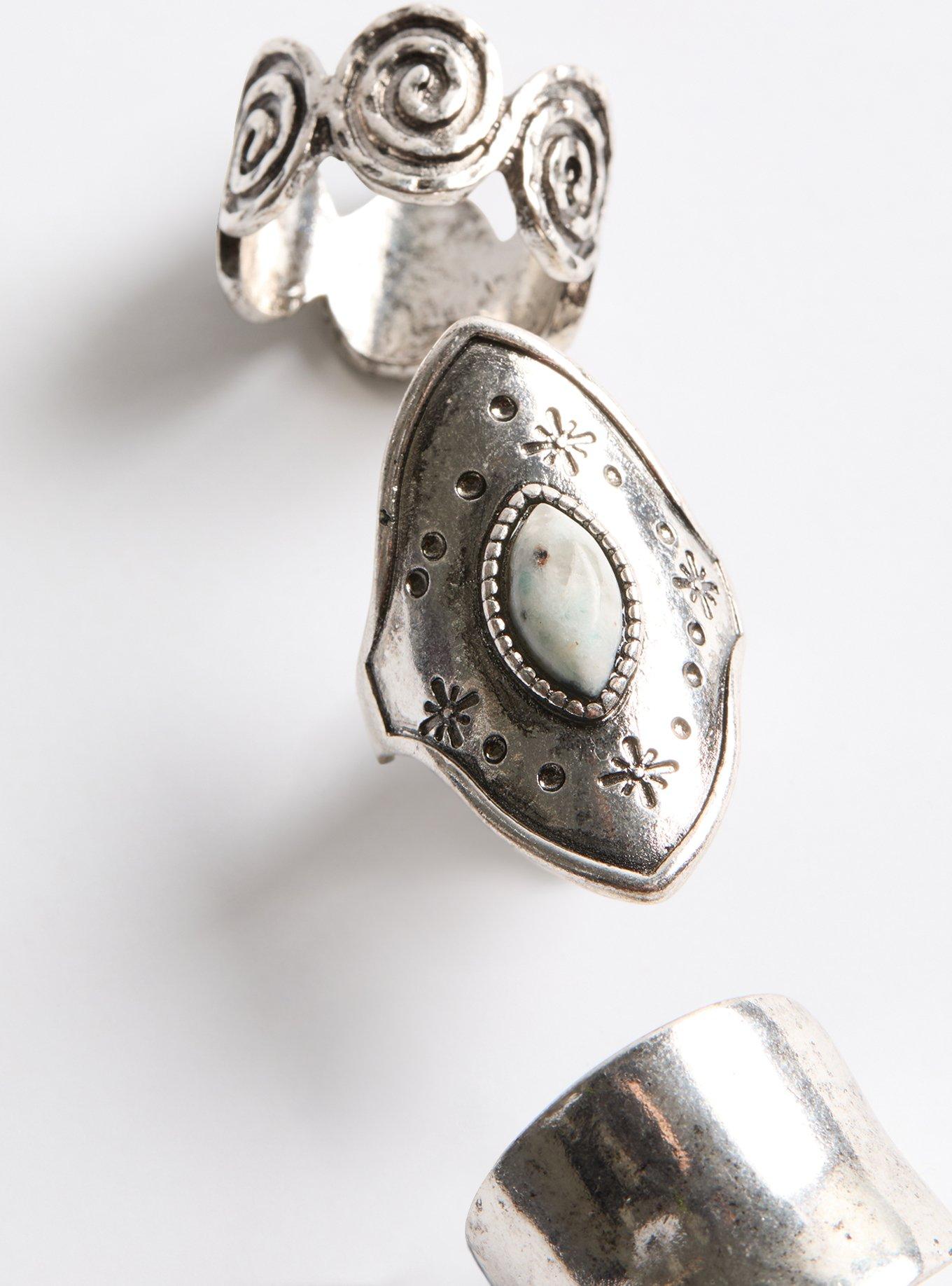 Antique Swirl Ring Set
