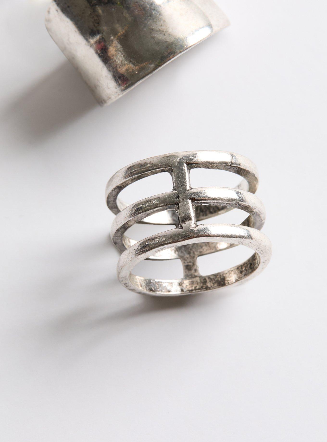 Antique Swirl Ring Set