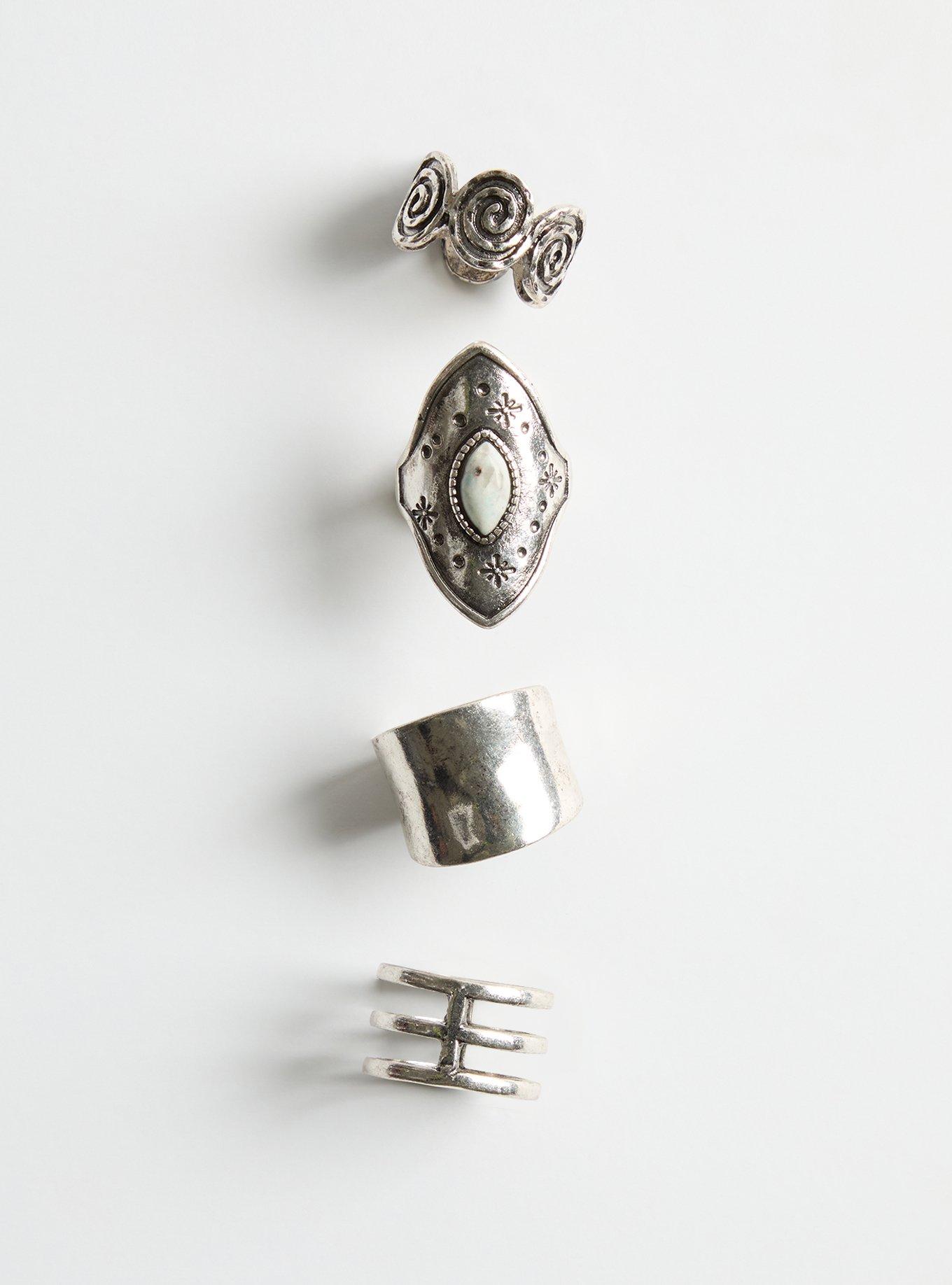 Antique Swirl Ring Set