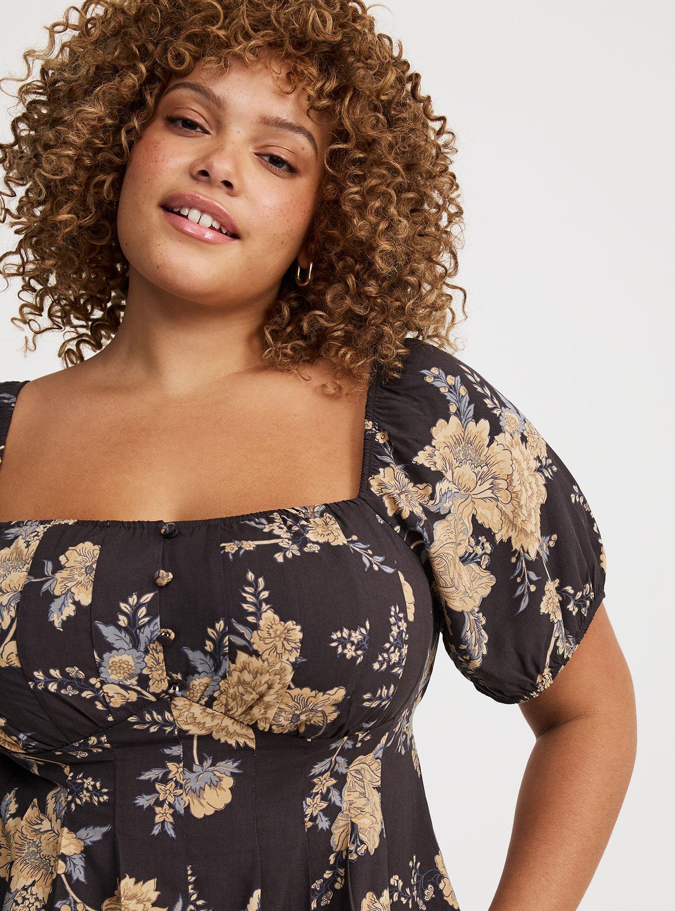 Puff Sleeve Corset Top