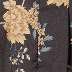 Plus Size Puff Sleeve Corset Top, ARCHIEVED FLORAL PHANTOM, swatch