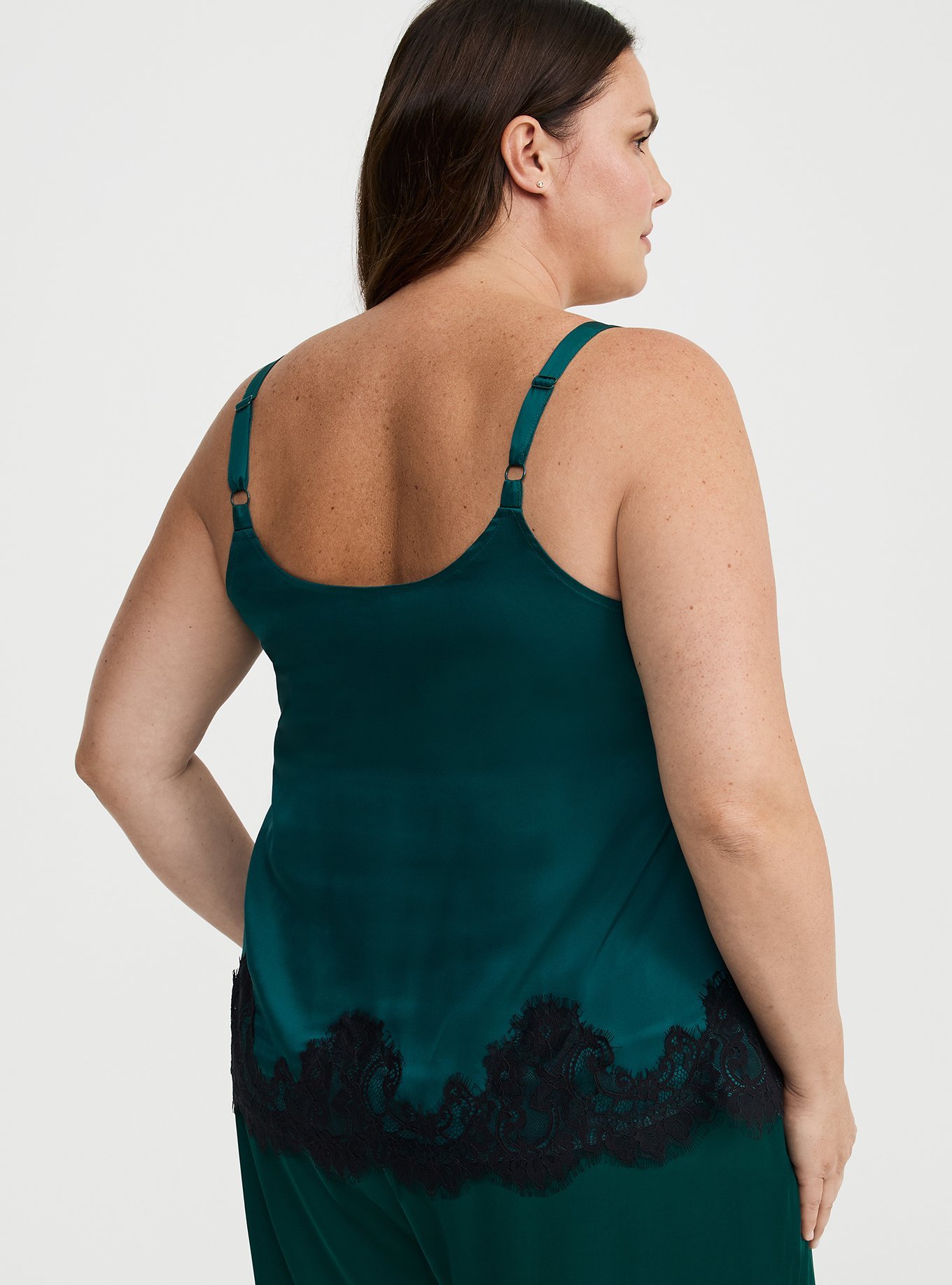Plus Size - Satin Lace Trim Cami - Torrid
