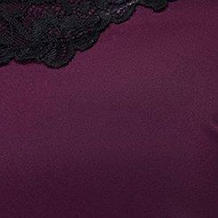 Plus Size Satin Lace Trim Cami, WINTER BLOOM, swatch